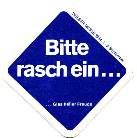 neukirchen v oö-a zipfer raute 4b (180-o r welser messe 1984-blau)